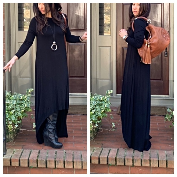 Dresses & Skirts - ✨LAST ONE ✨Black high low maxi dress